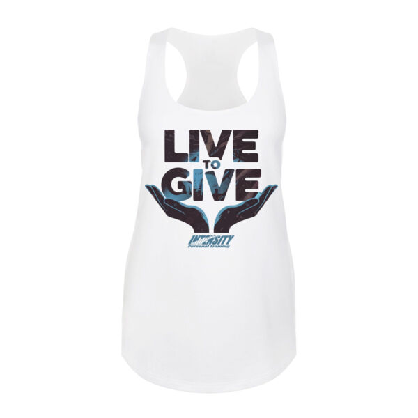 LIVE TO GIVE - WOMEN'S FITTED TANK TOP - $3ZM72G$ Thumbnail