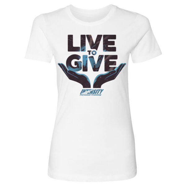 LIVE TO GIVE - WOMEN'S FITTED T-SHIRT - $3ZM72G$ Thumbnail